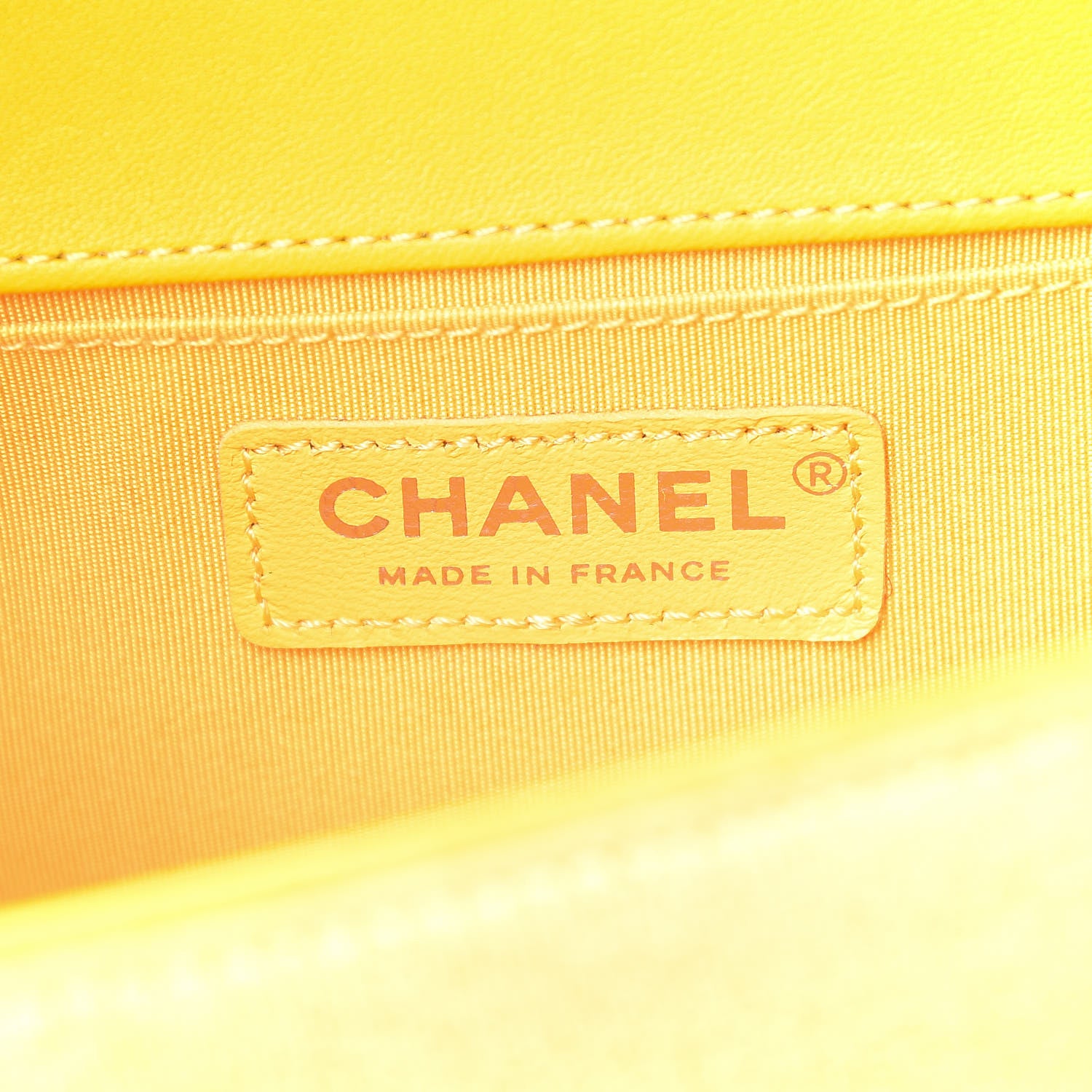 Chanel Velvet Quilted Medium Boy Flap Yellow 7 of 19