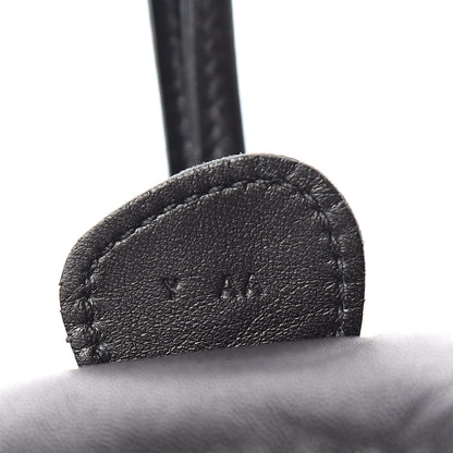 Hermes Milo Lambskin Grigri Rodeo Horse Bag Charm MM So Black 4 of 5