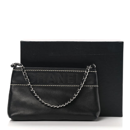 Chanel Lambskin Lax Pochette Black 9 of 9