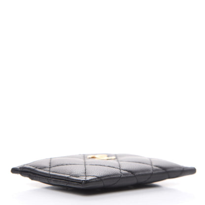 Chanel Lambskin Quilted Card Holder Black 4 of 9