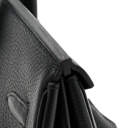 Hermes Taurillon Clemence Birkin 35 Black 16 of 16