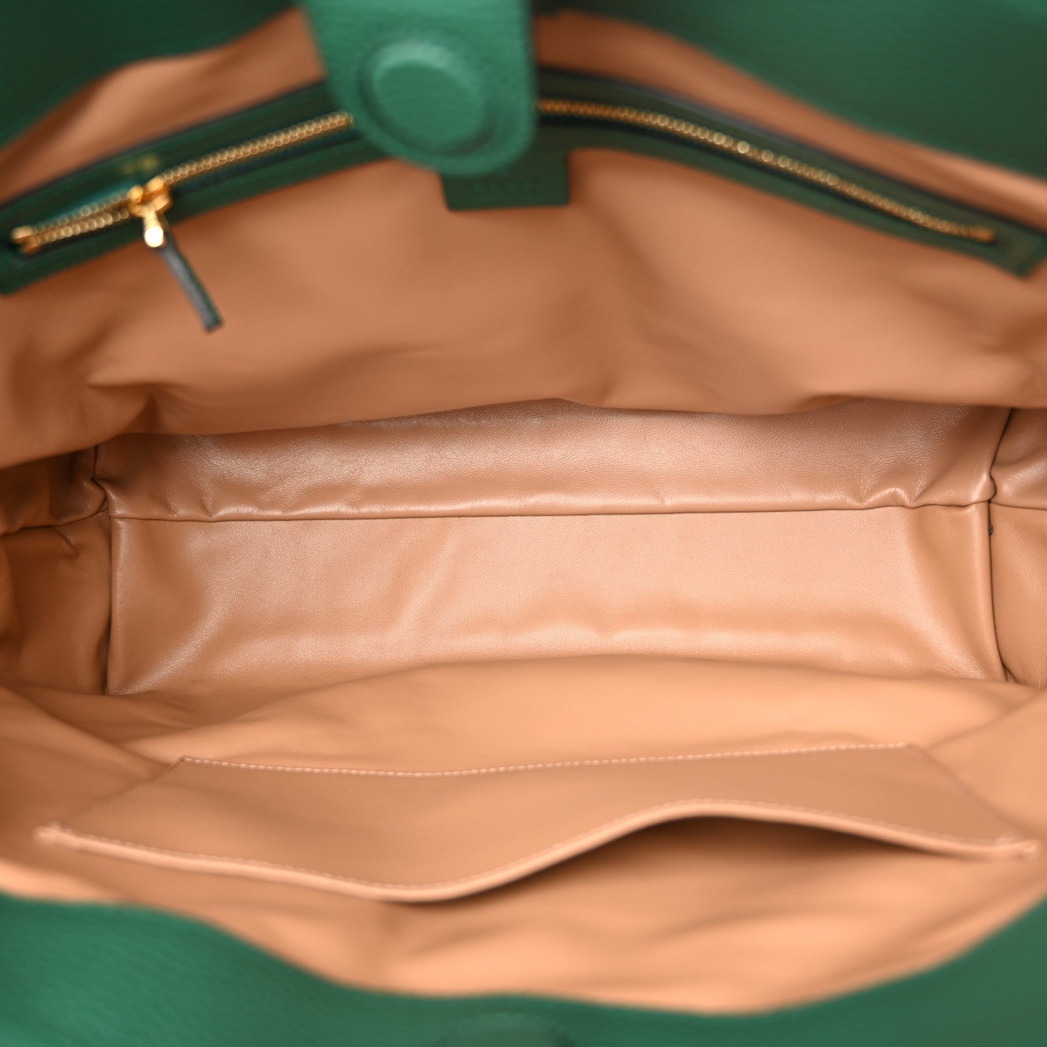 Gucci Straw Jacquard Dollar Calfskin GG Monogram Medium Ophidia Shopping Tote Natural Emerald 5 of 10