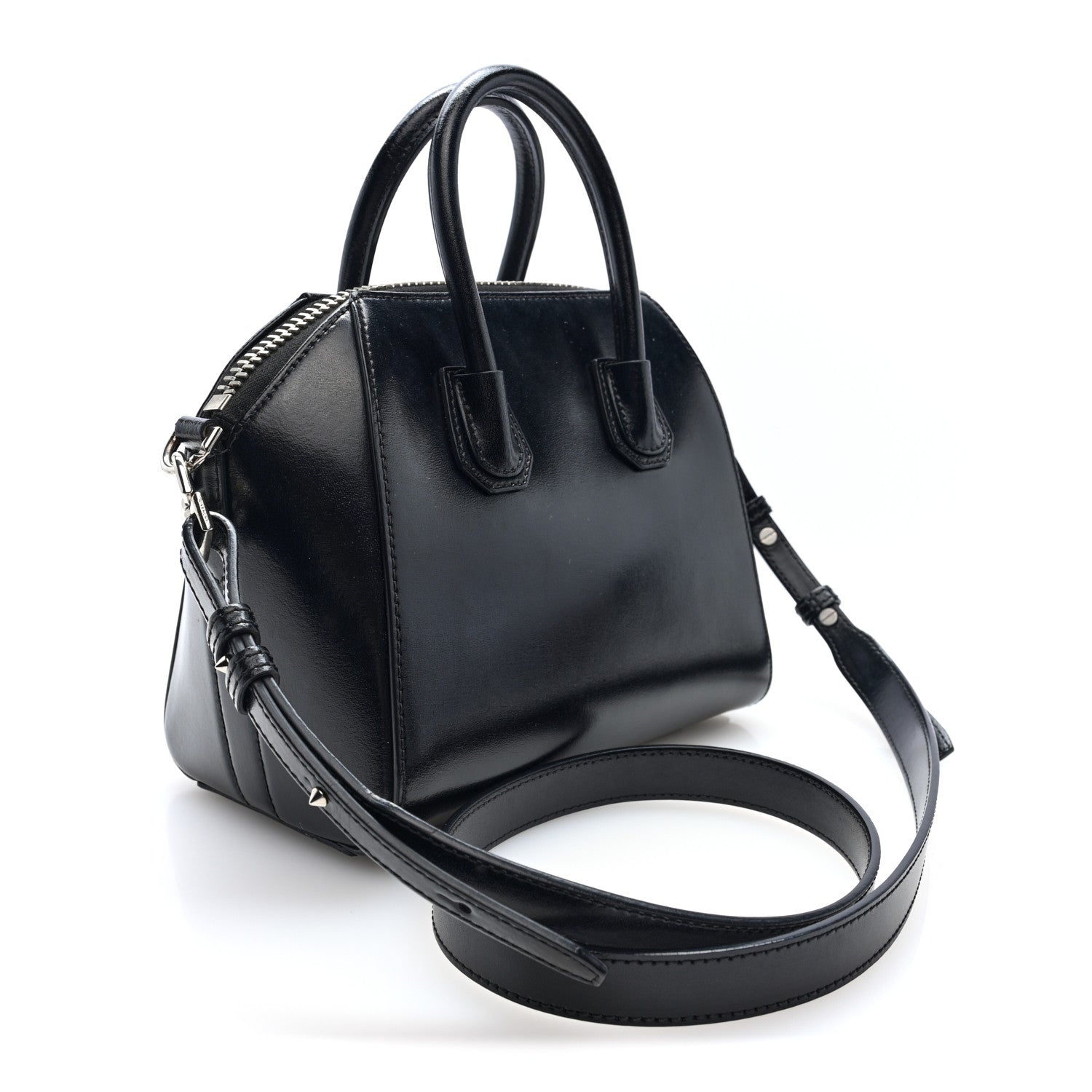 Givenchy Shiny Lord Calfskin Mini Antigona Black 3 of 9