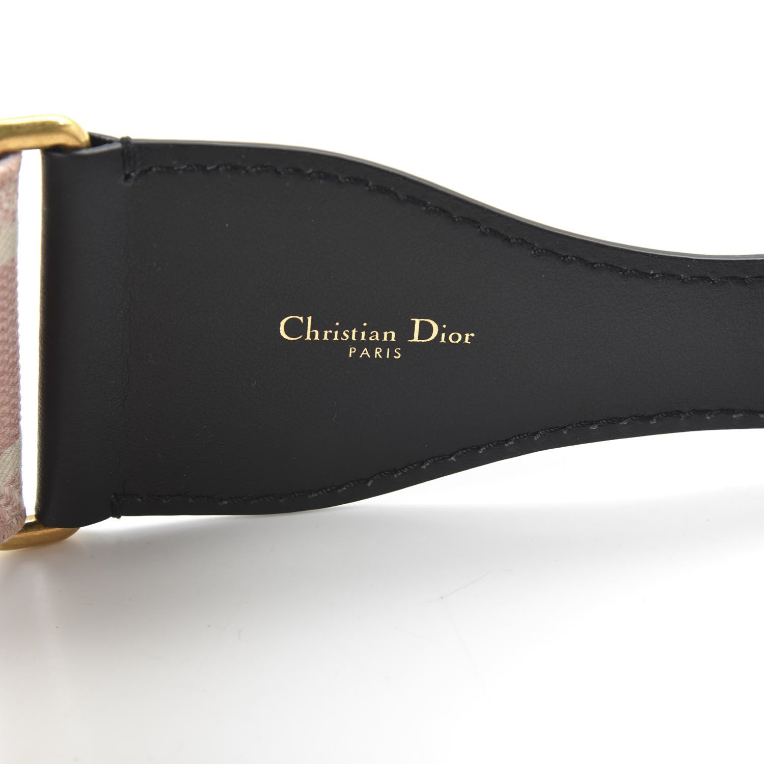 Christian Dior Canvas Embroidered Large Belt 90 36 Pink White 5 of 7