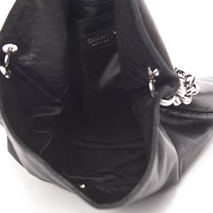 Chanel Lambskin Large Soft and Chain Hobo Black 5 of 13