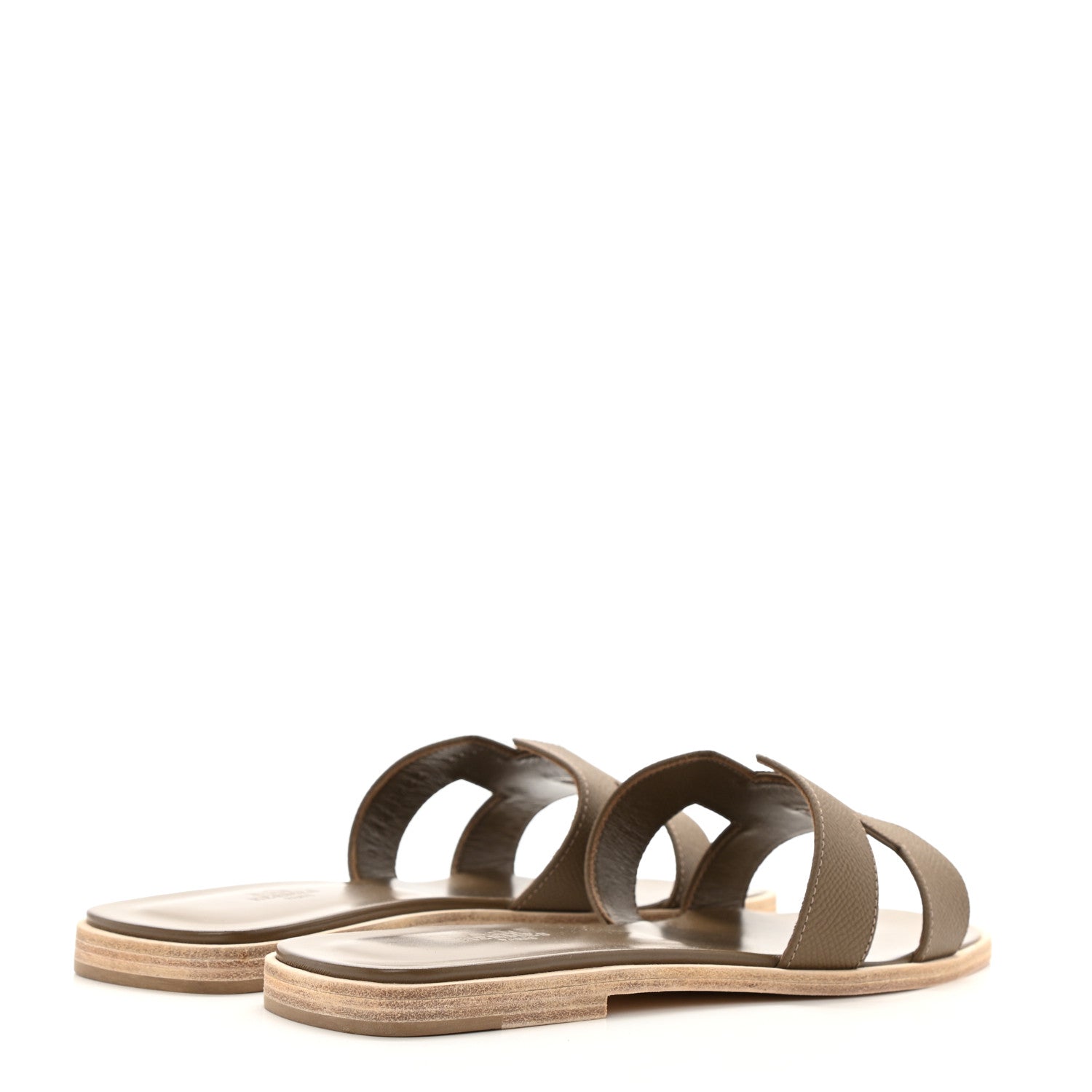 Hermes Epsom Oran Sandals 40 Etoupe 4 of 8