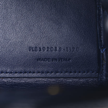 Saint Laurent Calfskin Crocodile Embossed Nano Sac De Jour Saphir 8 of 14