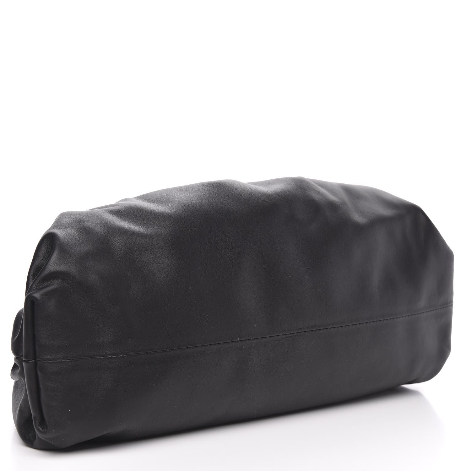 Bottega Veneta Smooth Butter Calf The Pouch Oversized Clutch Black 4 of 9