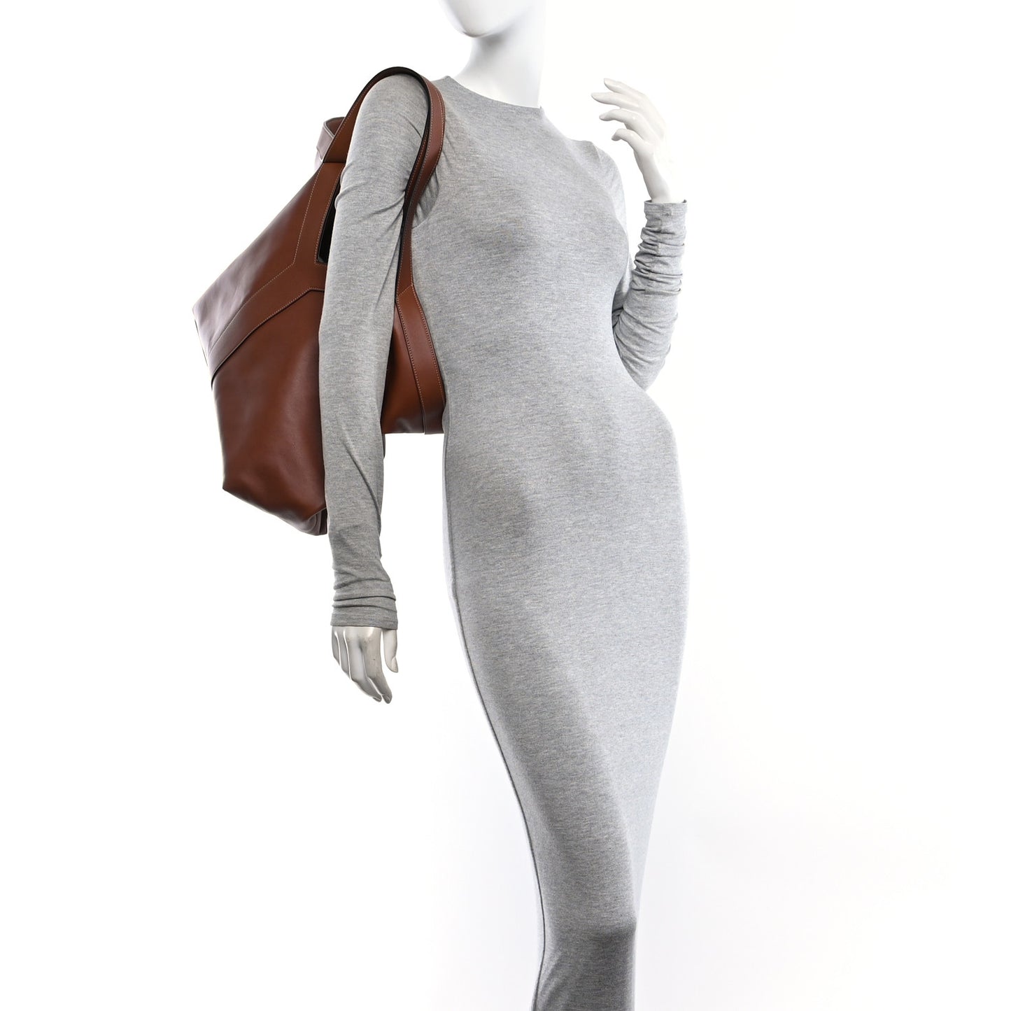 Calfskin Y Tote Brick