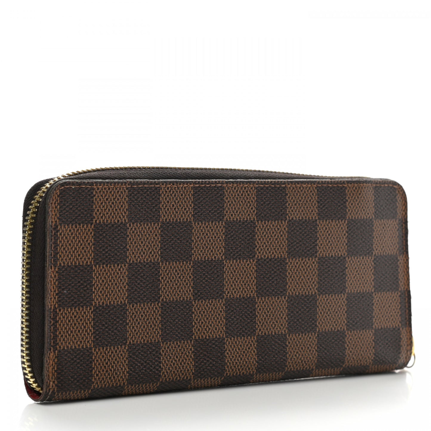 Damier Ebene Clemence Wallet Cherry