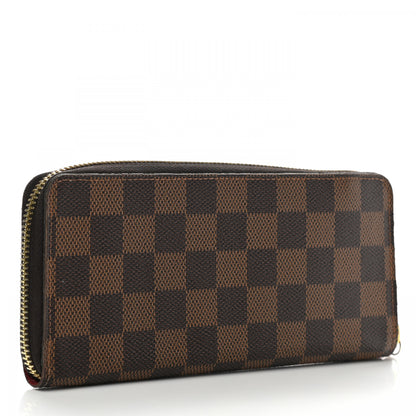 Louis Vuitton Damier Ebene Clemence Wallet Cherry 3 of 8