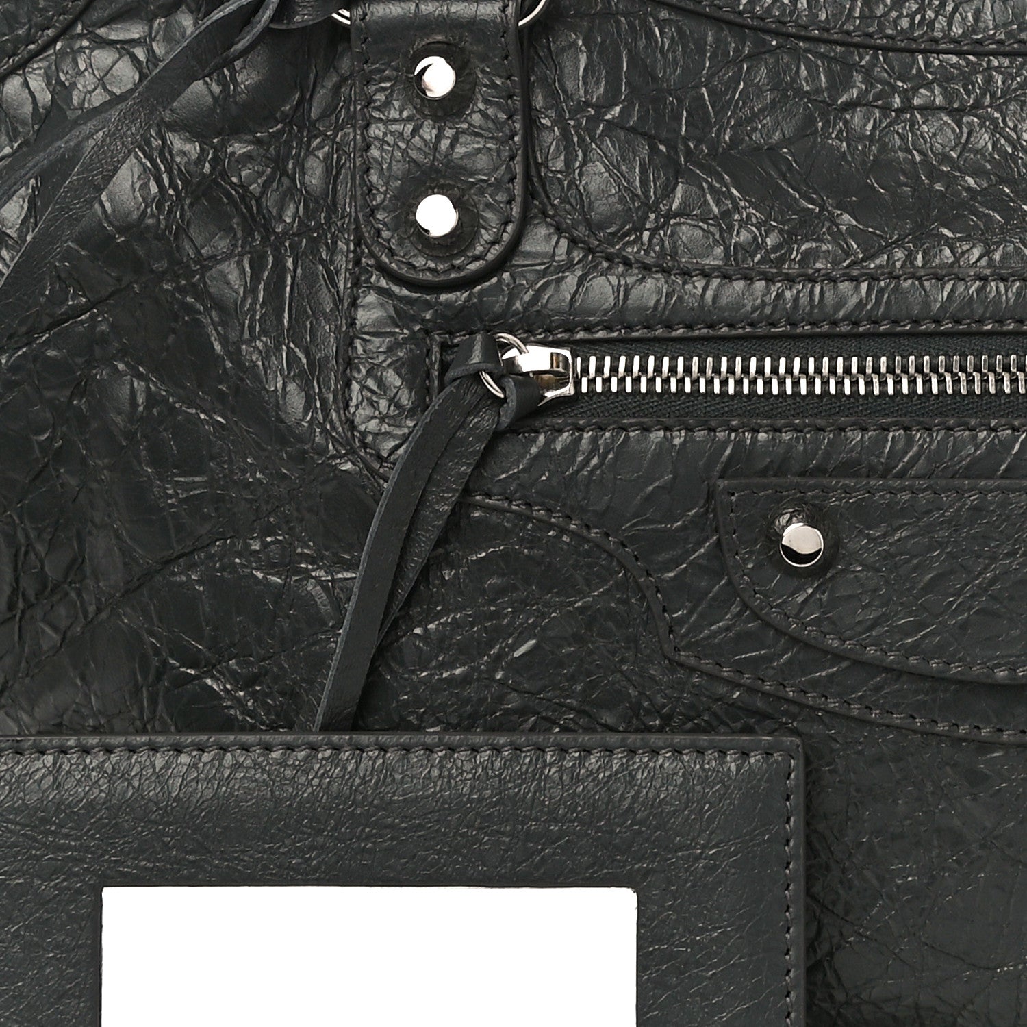 Balenciaga Agneau Classic Silver Hardware City Gris Fossile 7 of 9