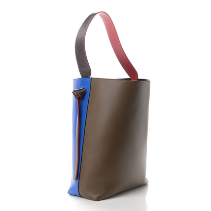 Celine Shiny Smooth Calfskin Small Twisted Cabas Bright Blue 4 of 11