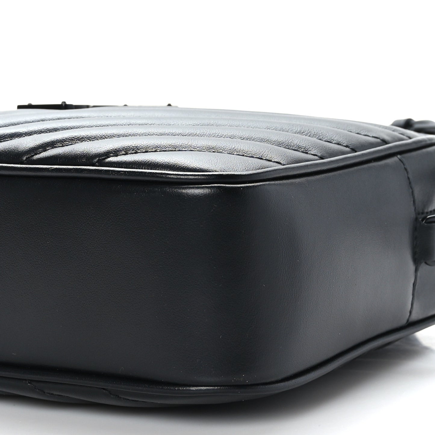 Calfskin Matelasse Monogram Monochrome Lou Camera Bag Black
