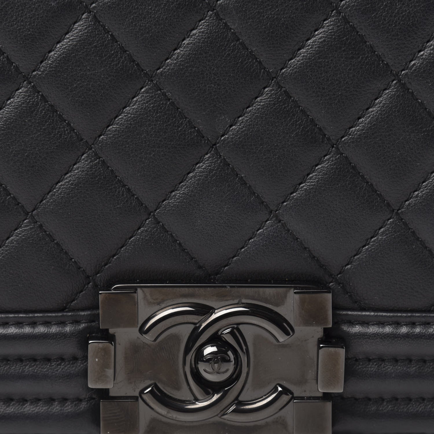 Chanel Calfskin Quilted New Medium Boy Flap So Black 10 of 11