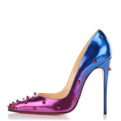 Christian Louboutin Patent Scarabe Degraspike 120 Pumps 36 Rose Digitale 1 of 8