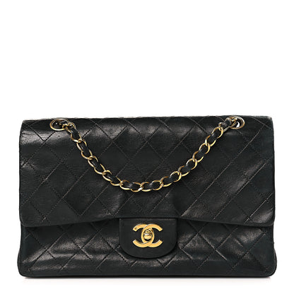 Chanel Lambskin Quilted Medium Double Flap Black 1 of 11