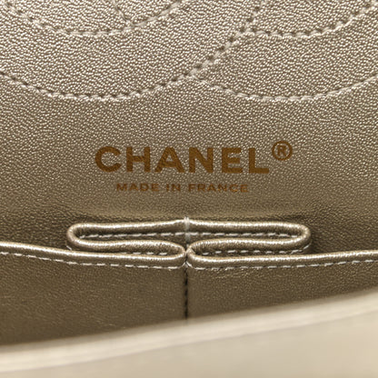 Chanel Metallic Aged Calfskin Quilted 2.55 Reissue 225 Flap Gold 6 of 10
