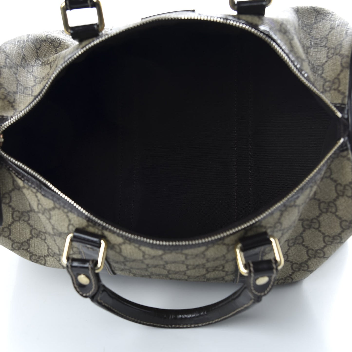 GG Plus Monogram Medium Joy Boston Dark Brown