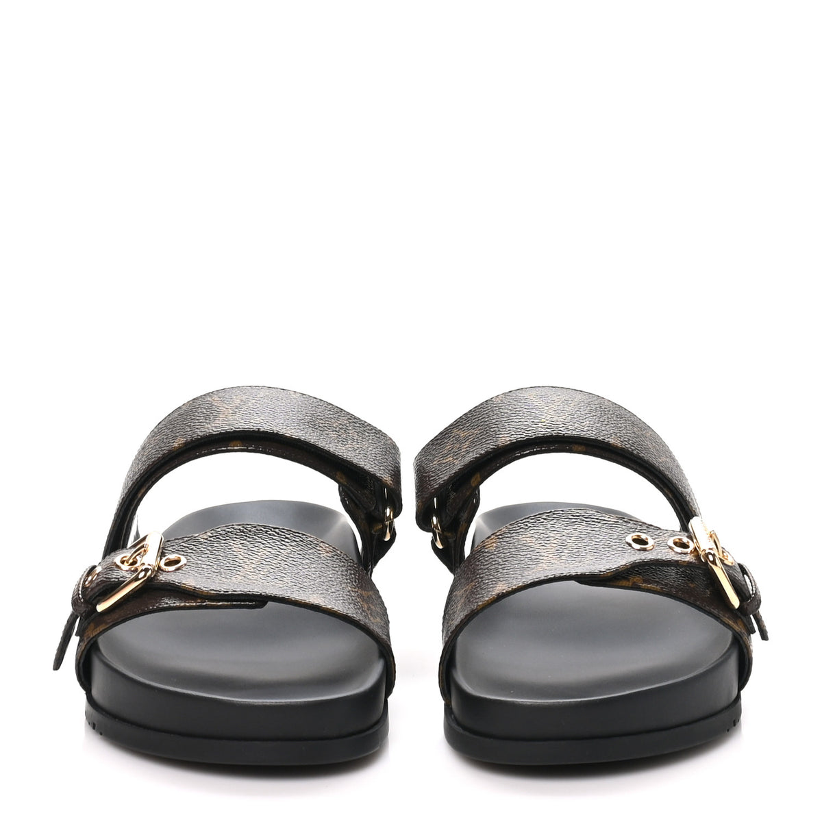 Monogram Bom Dia Mule Sandals 40 Black