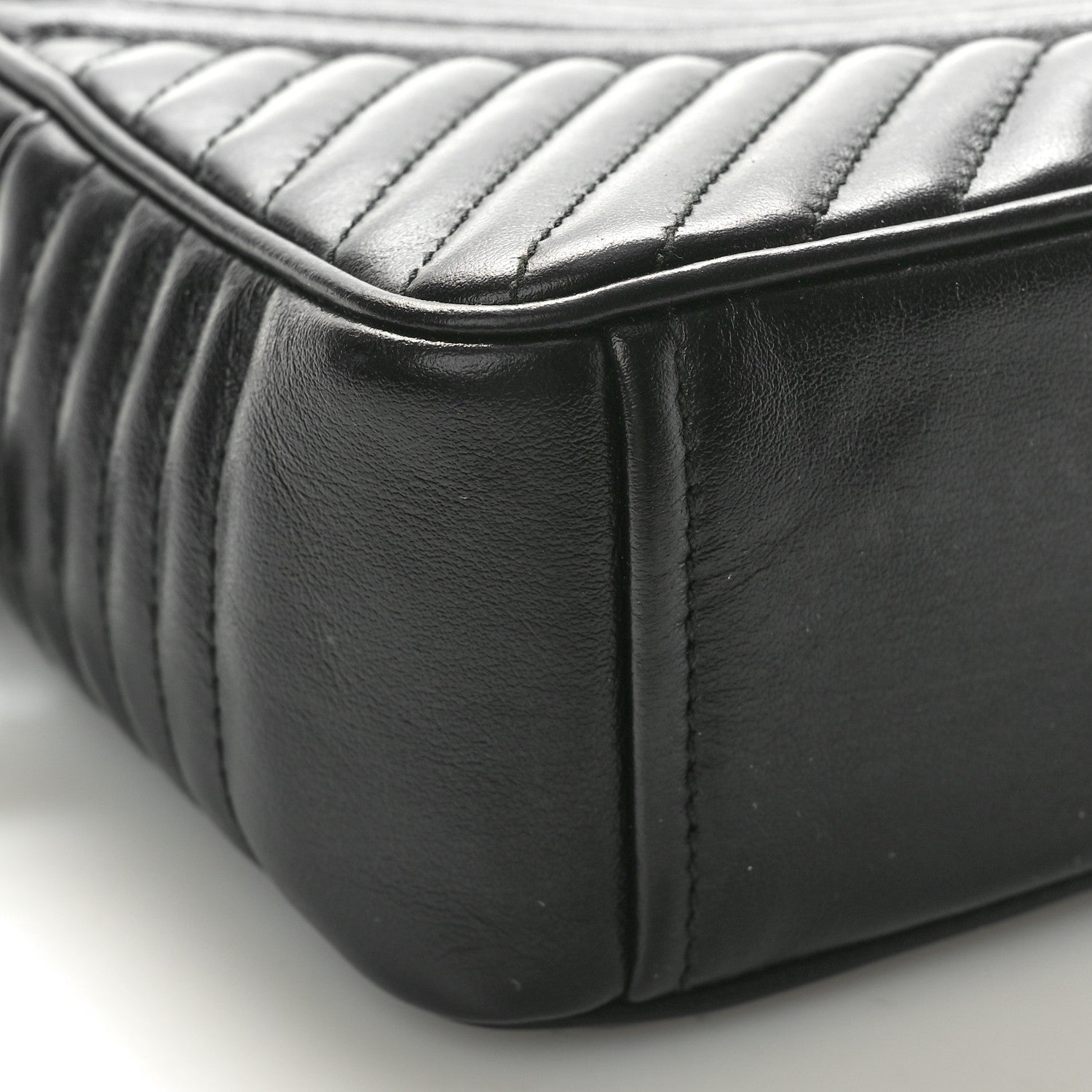 Prada Soft Calfskin Impunture Diagramme Camera Bag Black 9 of 10