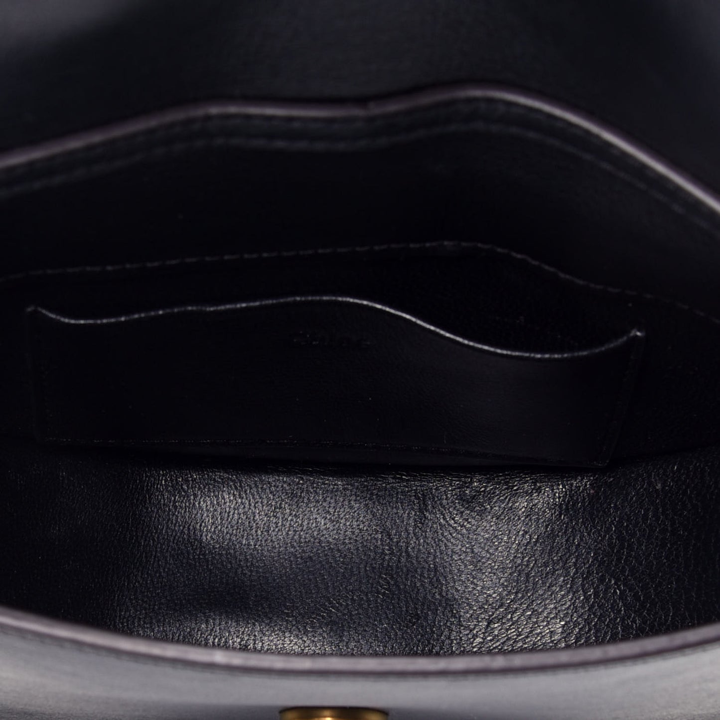 Calfskin Small Nile Bracelet Minaudiere Bag Black