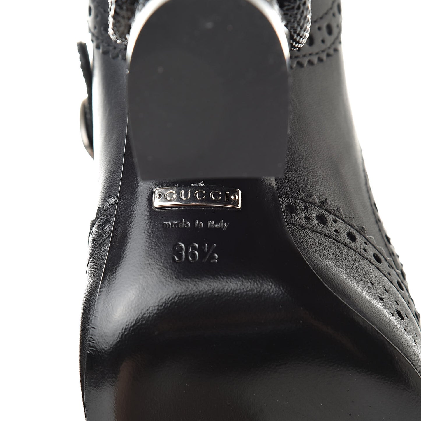 Calfskin Queercore Mid Calf Loafer Pumps 36.5 Black