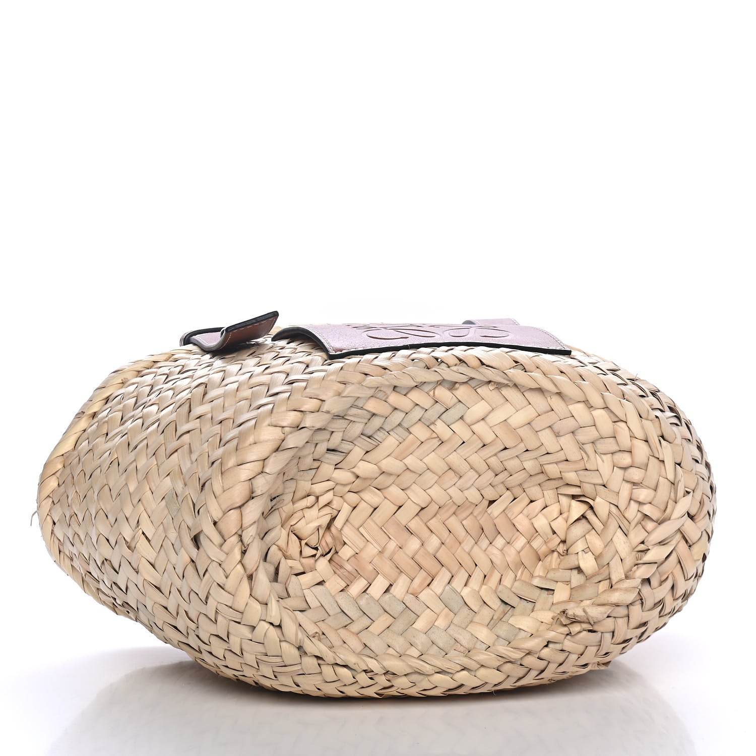 Loewe Raffia Small Basket Tote Bag Natural Tan 3 of 4