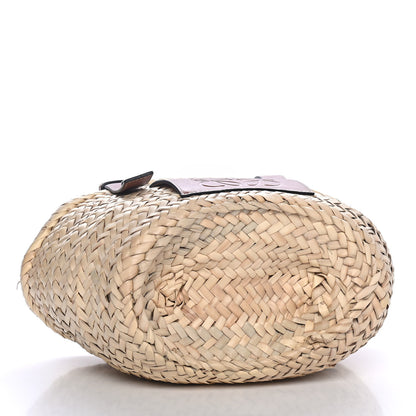 Loewe Raffia Small Basket Tote Bag Natural Tan 3 of 4