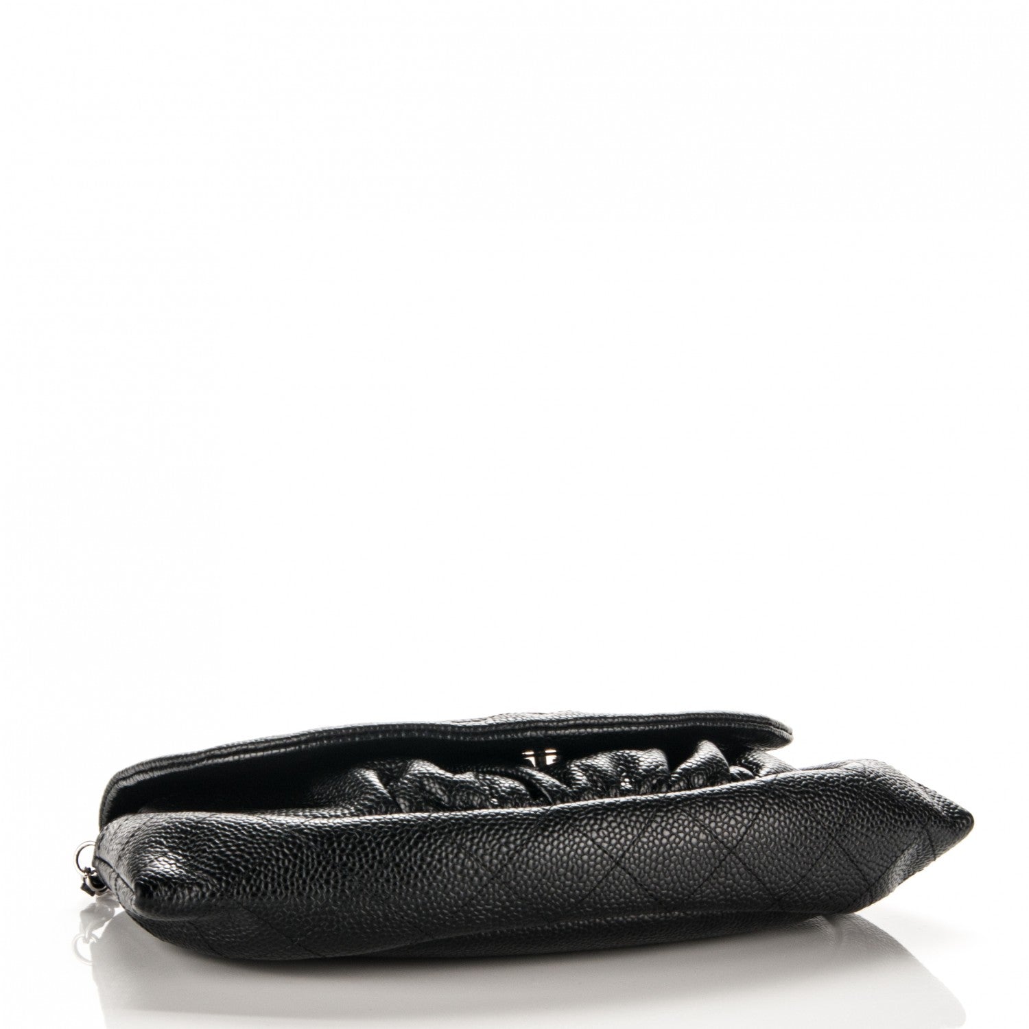 Chanel Caviar Half Moon Wallet On Chain WOC Black 4 of 8