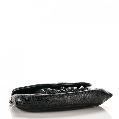 Chanel Caviar Half Moon Wallet On Chain WOC Black 4 of 8