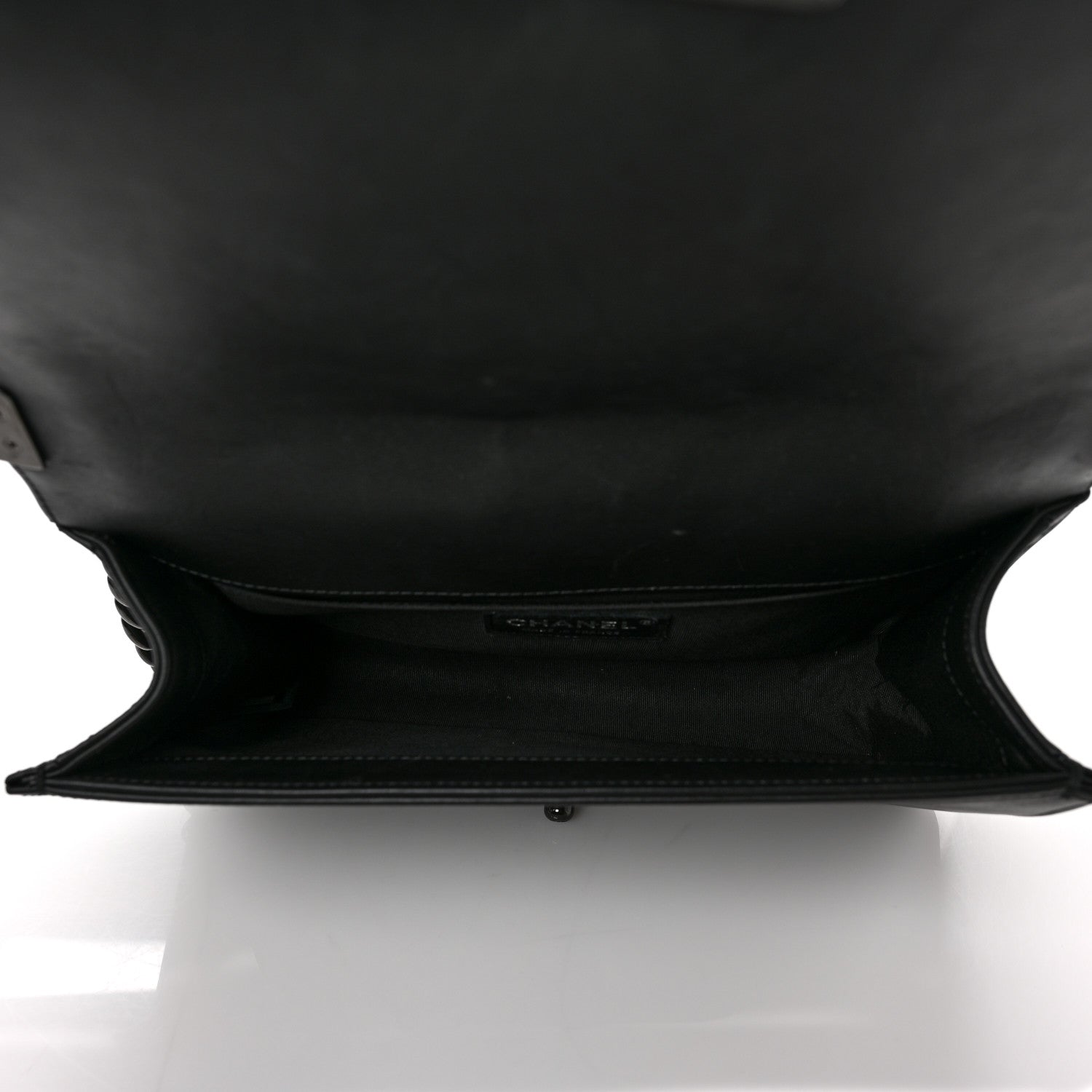 Chanel Calfskin Quilted Medium Boy Flap So Black 5 of 9