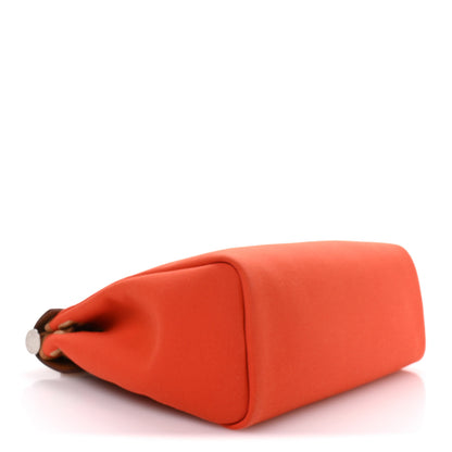 Hermes Vache Hunter Toile Herbag Zip Retourne 31 PM Orange Mecano Fauve 5 of 11
