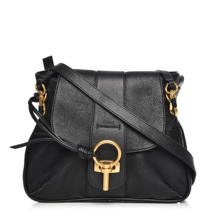 Chloe Grained Lambskin Calfskin Small Lexa Shoulder Bag Black 1 of 7