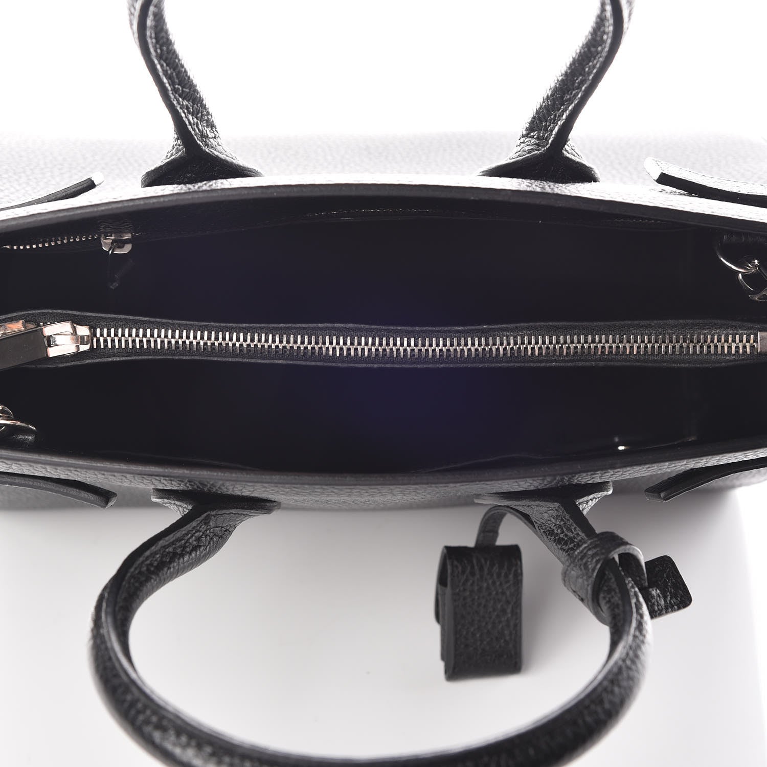 Saint Laurent Grained Calfskin Small Sac De Jour Black 8 of 10