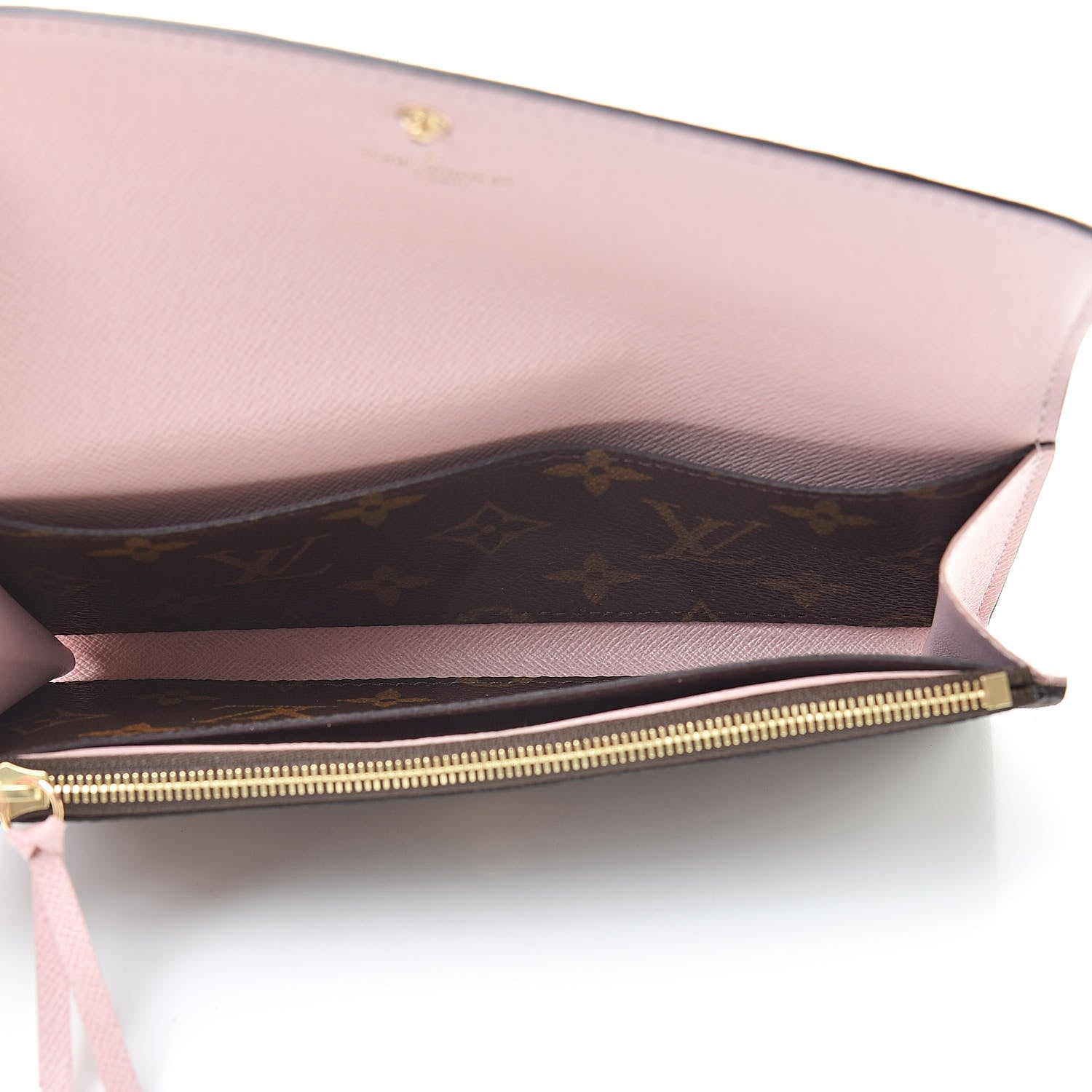 Louis Vuitton Monogram Emilie Wallet Rose Ballerine 5 of 8