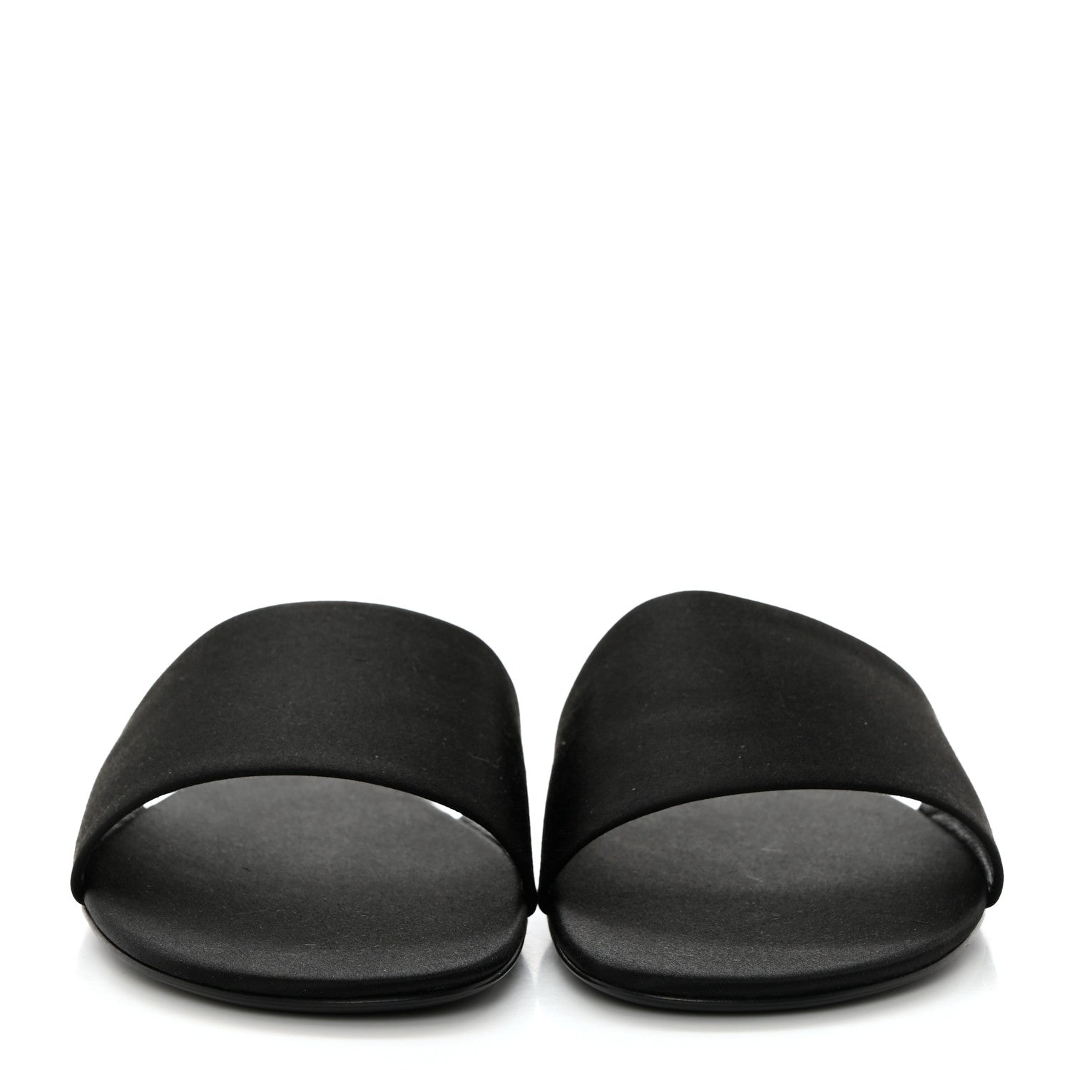 Saint Laurent Grosgrain Carlyle Leopard Slide Sandals 38.5 Black 2 of 9