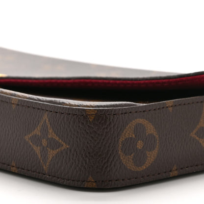 Louis Vuitton Monogram Pochette Felicie Chain Wallet Fuchsia 10 of 10