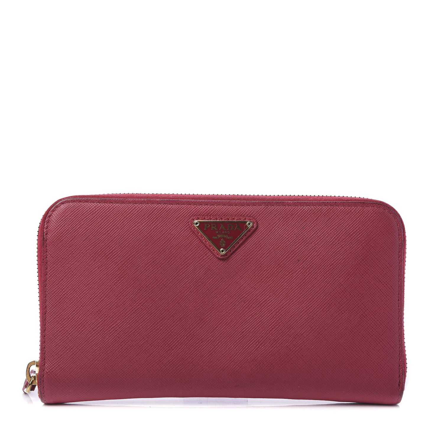 Saffiano Triangle Zip Around Wallet Ibisco