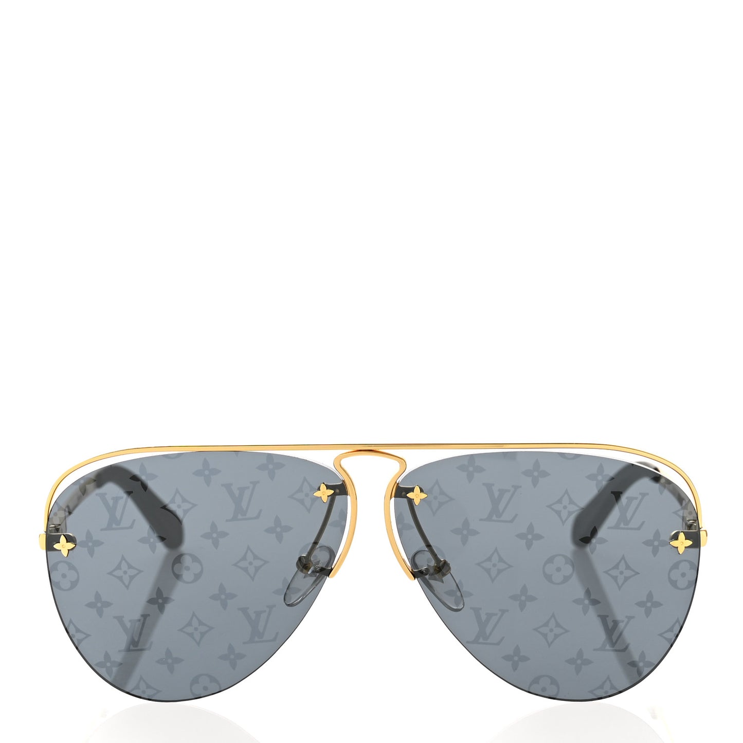 Metal Monogram Grease Sunglasses Z1172W Gold