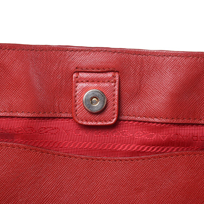 Prada Saffiano Lux Large Tote Fuoco 23 of 24