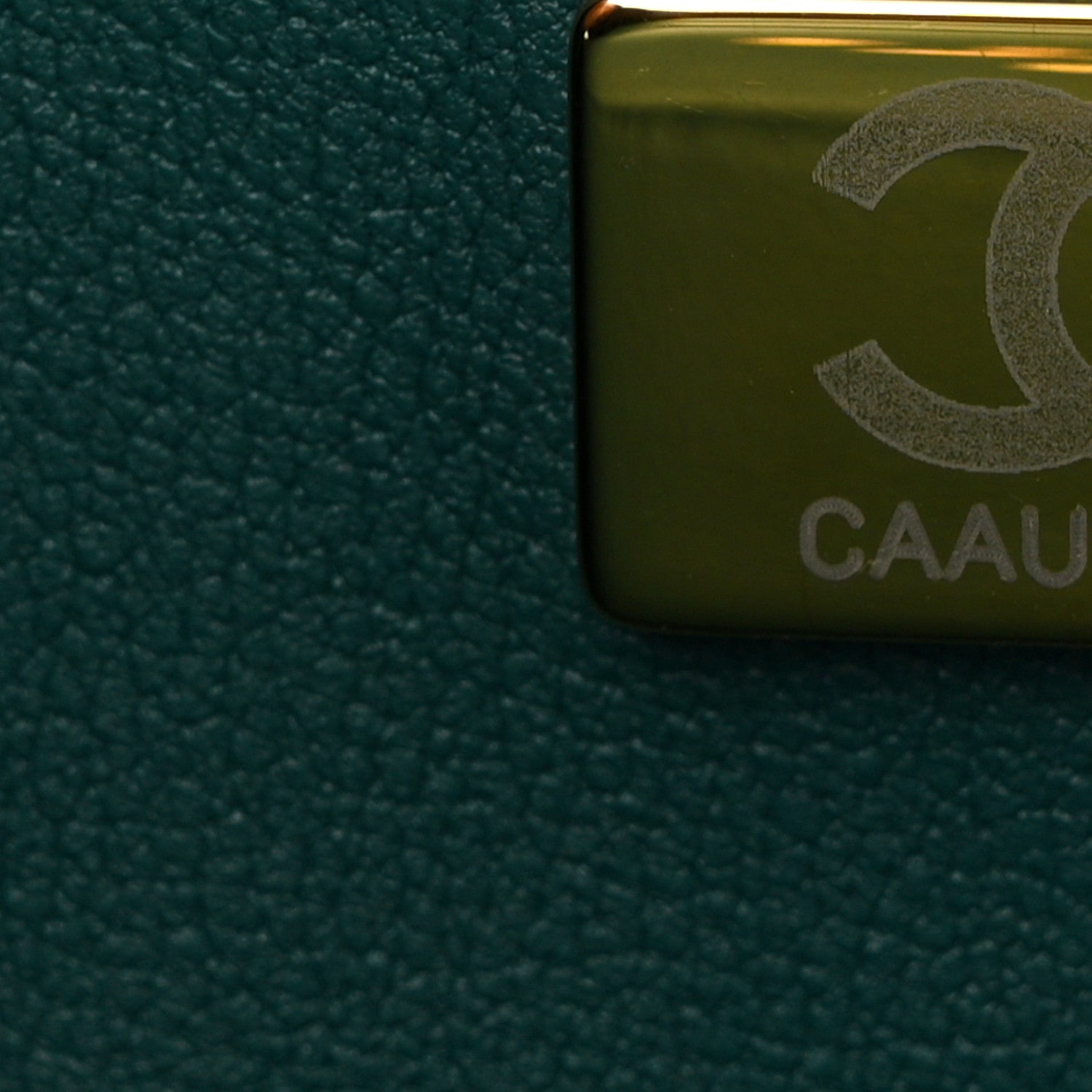 Chanel Caviar Quilted Medium Double Flap Dark Green 7 of 10