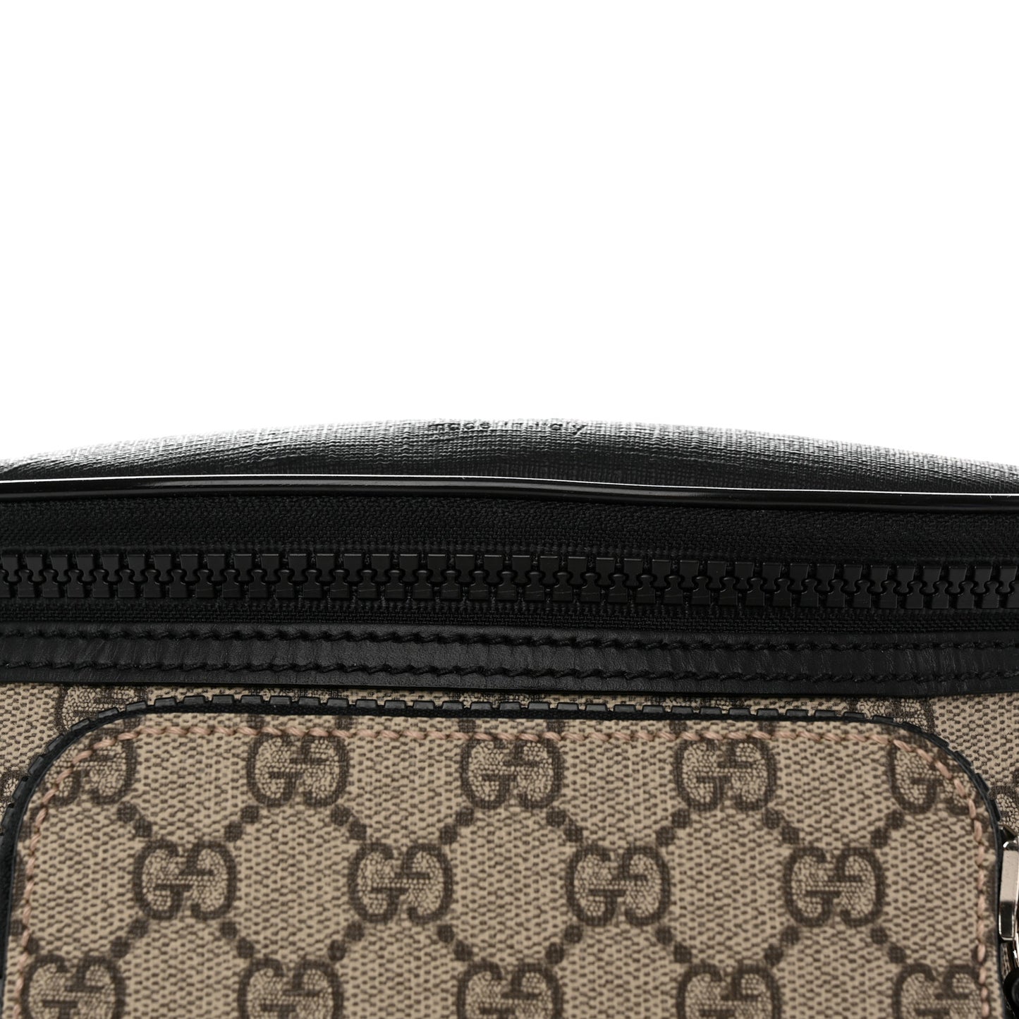 GG Supreme Monogram Belt Bag Black