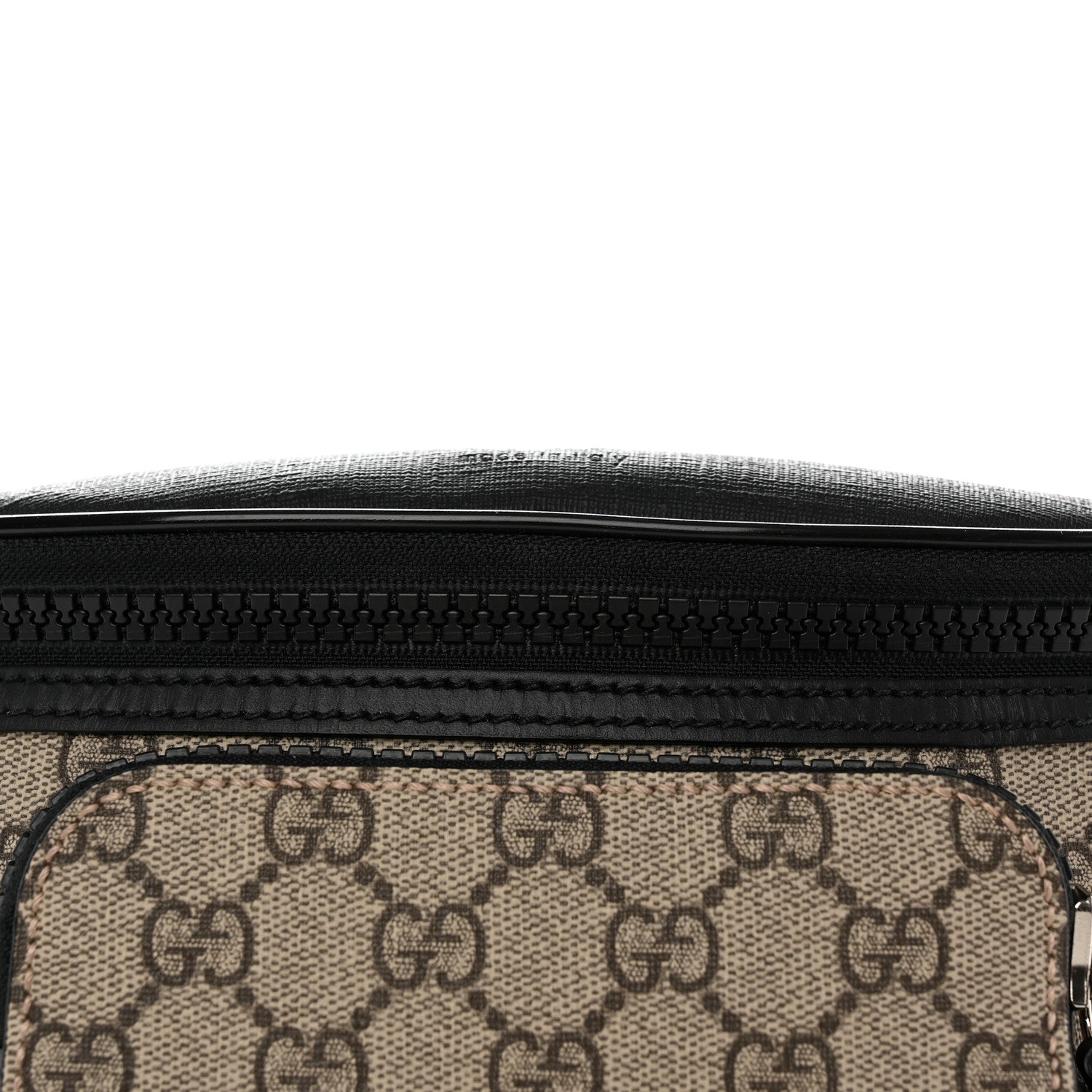 Gucci GG Supreme Monogram Belt Bag Black 10 of 12