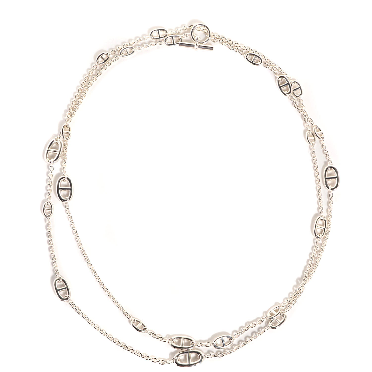 Hermes Sterling Silver Farandole Necklace 160 1 of 6