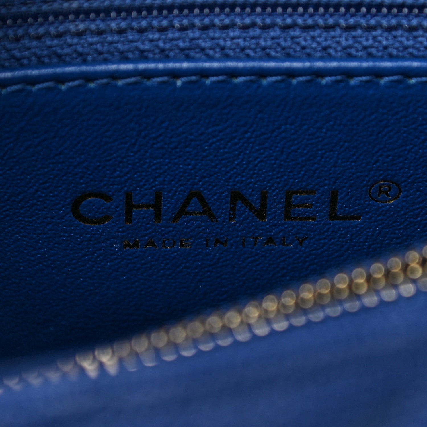 Chanel Caviar Elaphe Quilted Small Coco Handle Flap Dark Blue 7 of 11