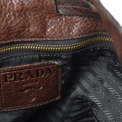 Prada Deerskin Tote Bruciato 13 of 19