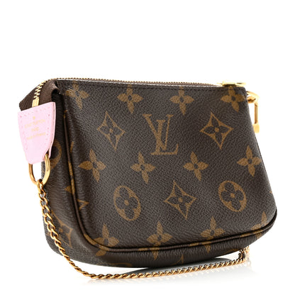 Louis Vuitton Monogram 2021 Christmas Animation Japanese Garden Mini Pochette Accessories  Wisteria Pink 3 of 12