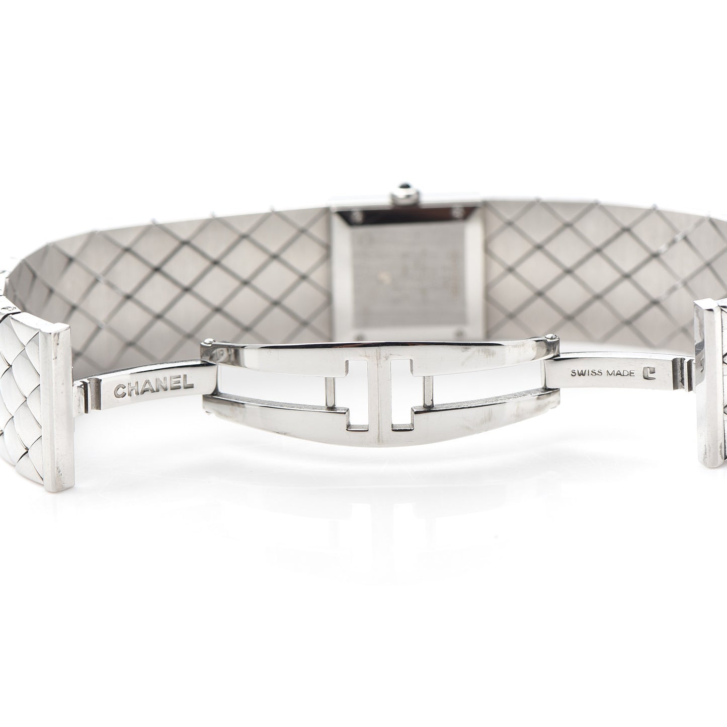 Stainless Steel Diamond 19mm Matelasse Quartz Watch
