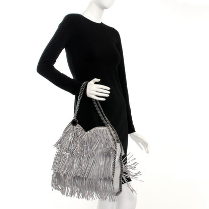 Stella McCartney Eco Suede Fringe Falabella Tote Platinum 2 of 7